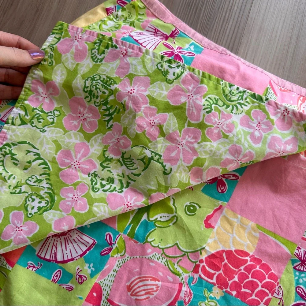 Vintage Girls 8 Wrap Skirt Revisable